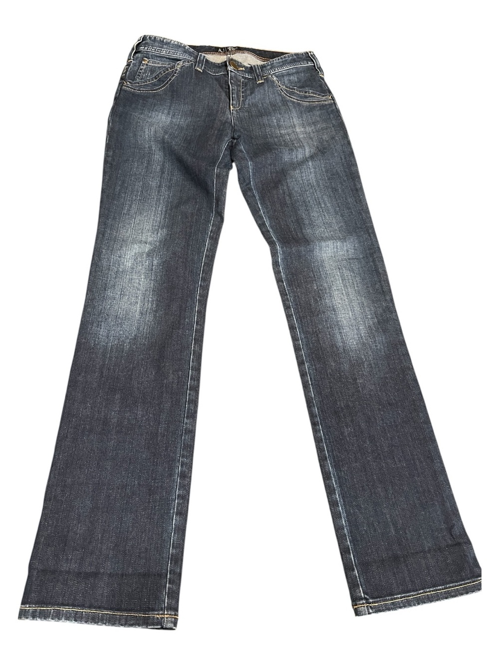 Armani Jeans  Faded Dark Blue Jeans Size 26